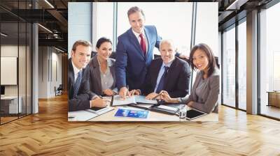 Businesspeople in conference room Wall mural