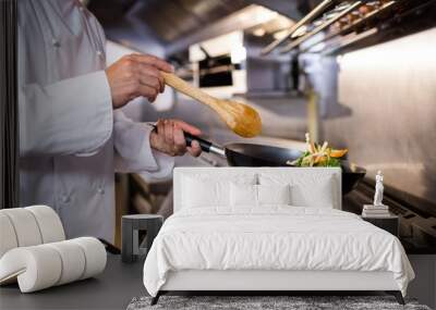 chef preparing food in the kitchen Wall mural