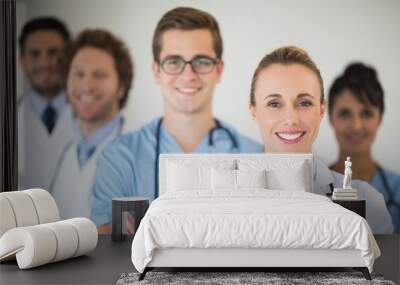 Smiling medical team Wall mural