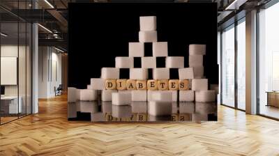 sugar cubes stacked Wall mural