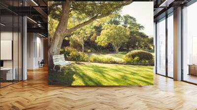 View of a park on a sunny day Wall mural