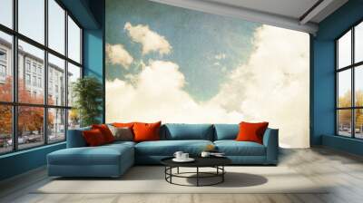 Vintage cloudy background Wall mural