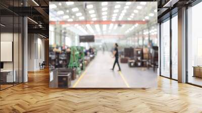 blurred or defocused manufacturing factory Wall mural