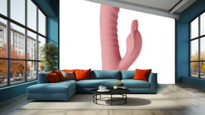 Adult sex toys, dildo on transparent background, bunny shaped vibrator. Wall mural