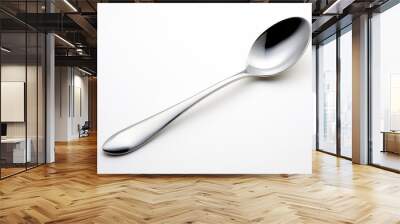 Close-up spoon isolated on white background Wall mural