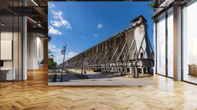 Ciechocinek, Poland - saline graduation tower, the biggest wooden graduation tower in Europe listed as a historic monument. Wall mural