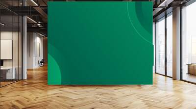 Abstract green background with lines. Vector illustration Wall mural