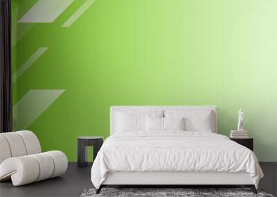 Green elements with fluid gradient. Dynamic shapes composition. Eps10 vector Wall mural