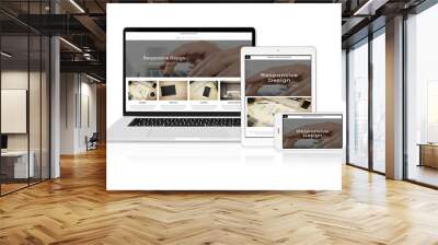 sample responsive web design technology Wall mural