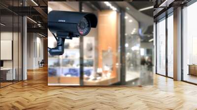 Security camera in the shopping mall Wall mural