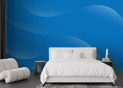 Abstract  blue graphic design banner pattern background template. Wall mural