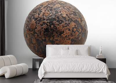 Closeup of a Round Brown Object Wall mural