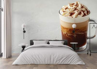 Delicious Coffee with Whipped Cream Wall mural