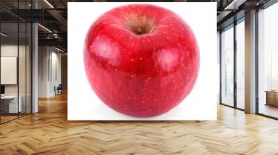 Fresh red apple isolated on white background Wall mural