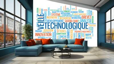 Nuage de Tags VEILLE TECHNOLOGIQUE (recherche innovation brevet) Wall mural