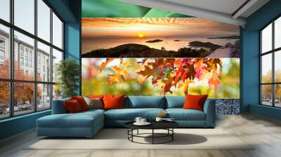 Four Seasons Collage Wall mural