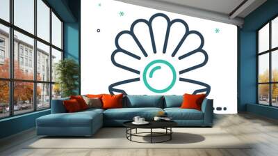 Mix icon for pearl Wall mural