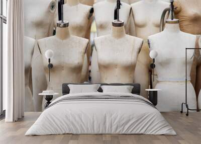 Closeup professional mannequin for sewing atelier Wall mural