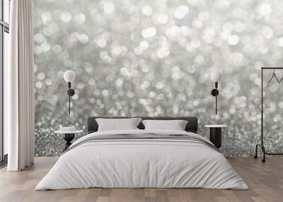 abstract sliver shiny glitter texture background Wall mural