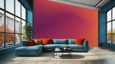 Vibrant orange gradient background. Abstract Gradient Background. Wall mural