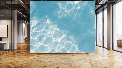 Beautiful Abstract water background, Swimming pool rippled. Wall mural