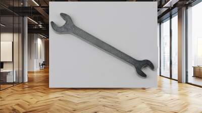 Wrench isolated on white Wall mural