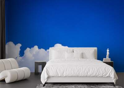 Beautiful abstract cloud and clear blue sky landscape nature background and wallpaper Wall mural