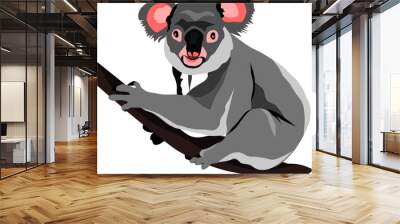 Vector of an Australian koala isolated Wall mural