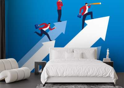 Concept business team development Wall mural