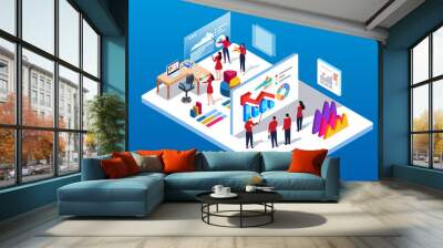 Data exchange and training Wall mural