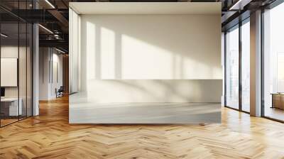 empty white room Wall mural