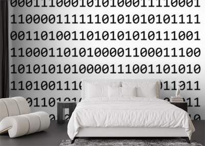 binary code vector symbol icon design. Wall mural