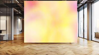 A soft, blurred background featuring vibrant shades of yellow, pink, and purple blending harmoniously Wall mural