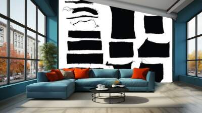 Torn Fabric Silhouettes Wall mural