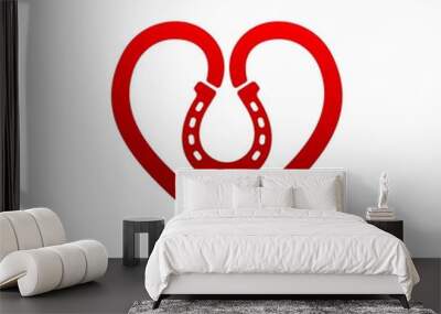 Horse Lovers Logo Wall mural