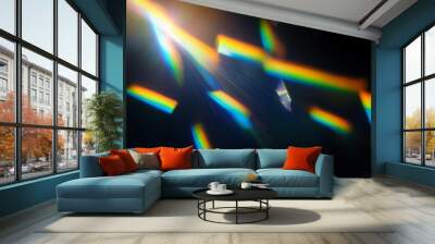 prism light overlay flare background texture Wall mural