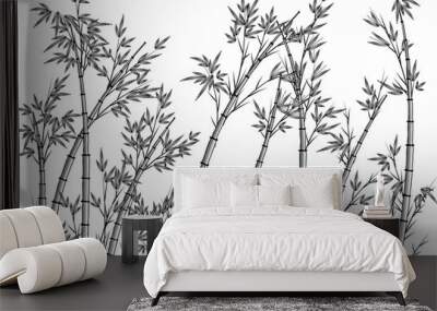 bamboo tree Wall mural