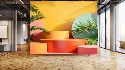 podium, summer colors Wall mural