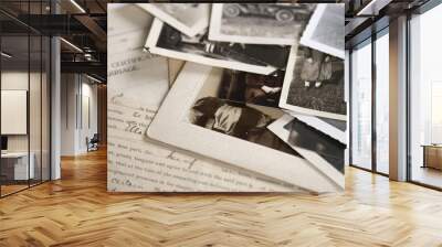 Old Photographs and Documents Wall mural