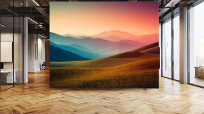 purple grain gradient background Wall mural