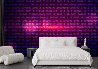 Abstract Digital Web Dark BG. Cybercrime Concept Wall mural