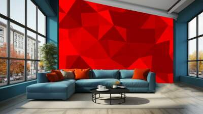 Dark Red Low Poly BG for Banner Wall mural