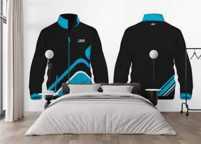 Sport Jacket Blue and black template for design on white background. Vector illustration eps 10. Wall mural