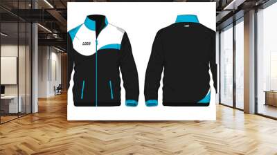 Sport Jacket Blue and black template for design on white background. Vector illustration eps 10. Wall mural