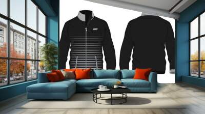 Sport Jacket Gray and black template shirt for design on white background. Vector illustration eps 10. Wall mural