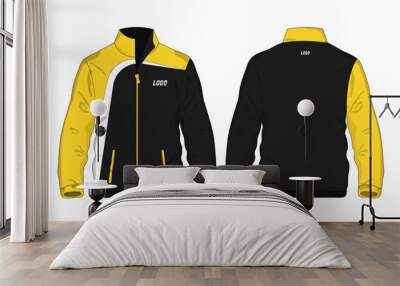 Sport Jacket Yellow and black template for design on white background. Vector illustration eps 10. Wall mural