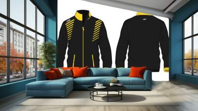 Sport Jacket Yellow and black template for design on white background. Vector illustration eps 10. Wall mural