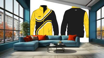 Sport Jacket Yellow and black template for design on white background. Vector illustration eps 10. Wall mural