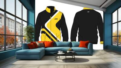 Sport Jacket yellow and black template for design on white background. Vector illustration eps 10. Wall mural