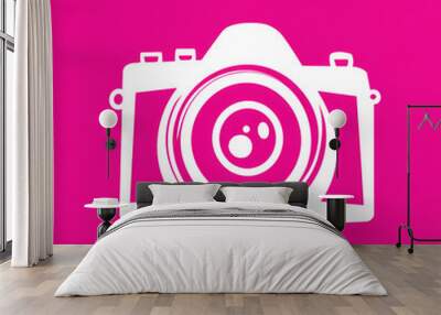 camera icon Wall mural